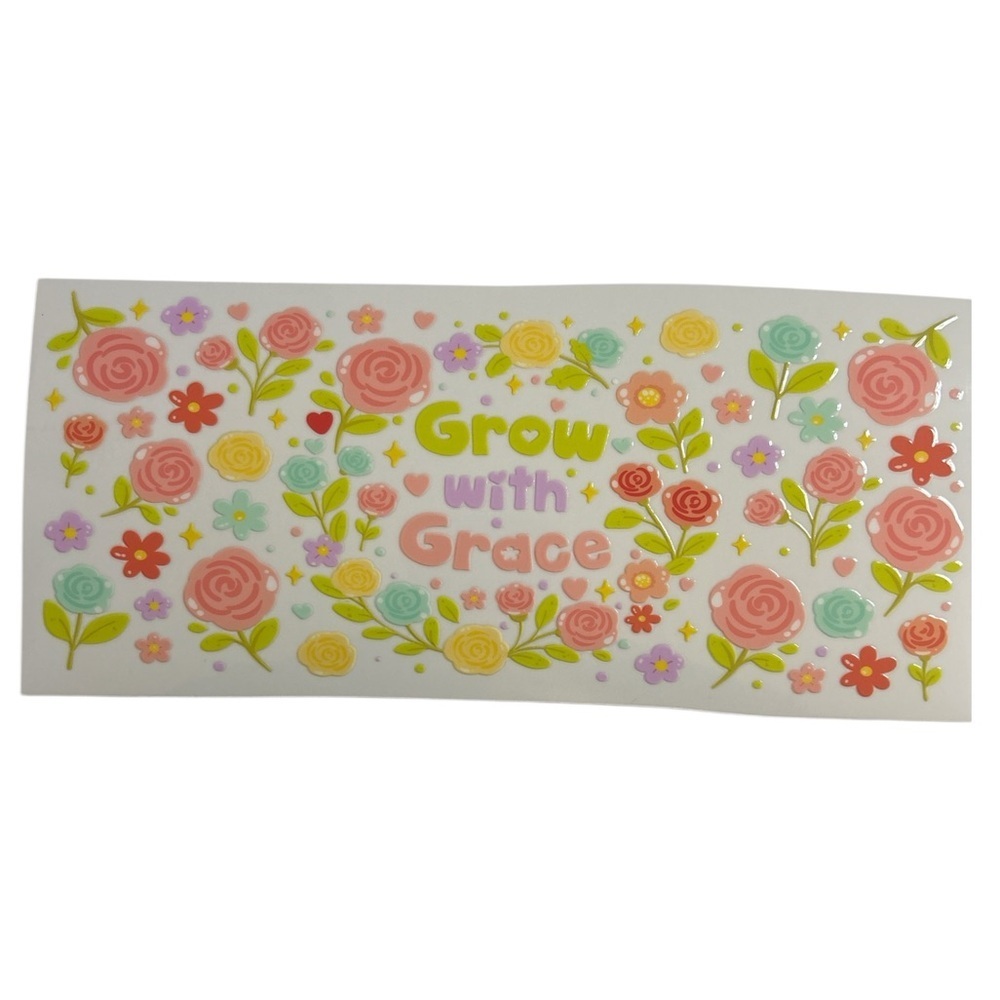 Grow With Grace Cup Decal 522